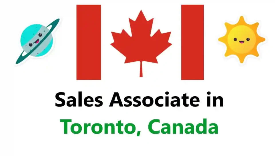Sales Associate in Toronto Canada